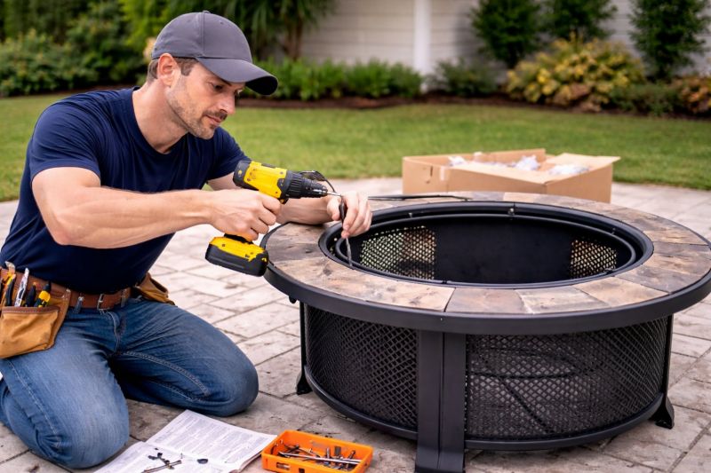 Fire Pit Assembly Service in Conroe, TX